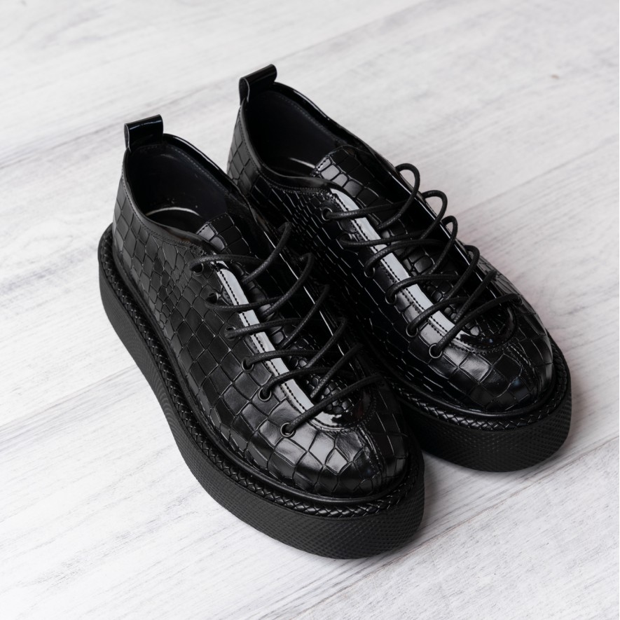     Pantofi - Play - Croco Black
